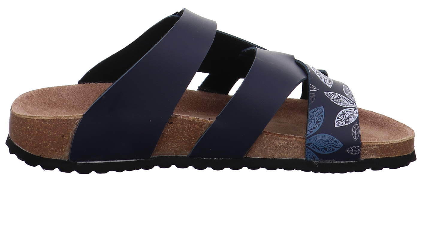 Indigo Tieffußbettpantoletten dunkel-blau Bild11